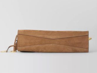 Alaia leather east west shoulder bag