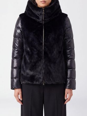Herno Quilted Technical Fabric Short Down Jacket with High Neck and Zip