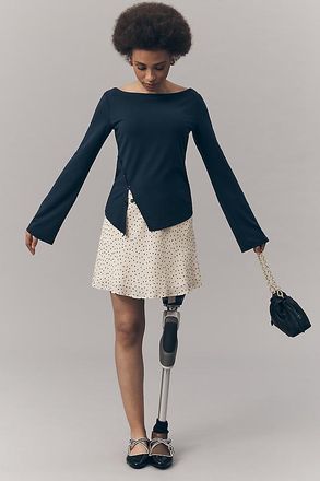 Reformation Nicola Long-Sleeve Knit Top