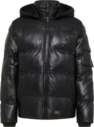 Carlo Colucci Jassen - Heren - Winterjassen - Zwart - L - Leer - Jassen