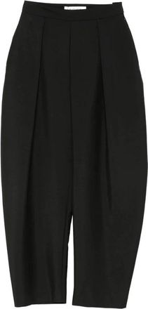 R&oacute;he Broek met wijde pijpen en plooien - Dames - Broeken - Zwart - XS - Broeken