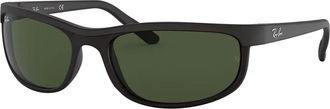 Ray-Ban Sportieve Rechthoekige Zonnebril Predator 2 - unisex - Zonnebrillen - Zwart - 62 MM - Accessoires