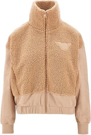 Emporio Armani Gebreid vest - Dames - Sweatshirts & Hoodies - Beige - Maat: XL Katoen