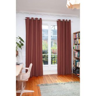 MOONDREAM Cortina t&eacute;rmica ollaos rojo MC7005 130x250