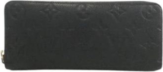 Louis Vuitton Pre-owned Long wallet (bi-fold) - Dames - Vintage Accessoires - Zwart - ONE Size - Vintage