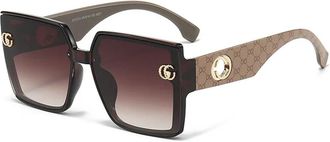 Generic Vintage Sunglasses For Women Letters Sun Glasses Retro Shades Outdoor Travel Male Eyewear UV400,C6,one size 2026