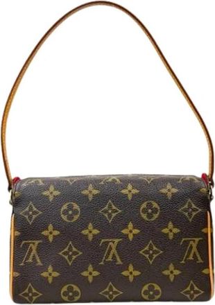 Louis Vuitton Pre-owned Vintage Monogram Canvas Schoudertas - Dames - Pre-owned - Bruin - Maat: ONE Size Zijde