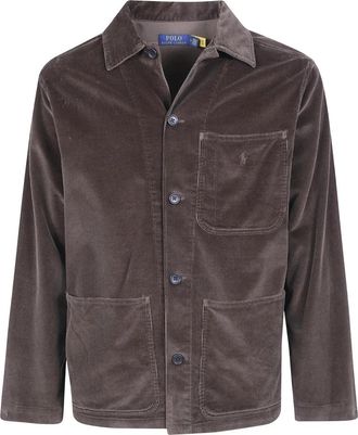 Polo Ralph Lauren Woven Sport Shirt - Heren - Zomerjassen - Bruin - XL - Katoen - Jassen