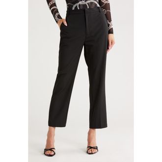 L'agence Enola Ankle Slim Straight Pants in Black at Nordstrom Rack, Size 12