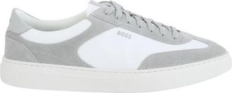 HUGO BOSS Kieran Sneaker - Heren - Sneakers - Grijs - 45 EU - Leer - Schoenen