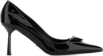 Prada 70 mm leren pumps - Zwart