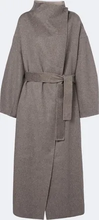 Frankie Shop Leroy reversible wool-blend wrap coat