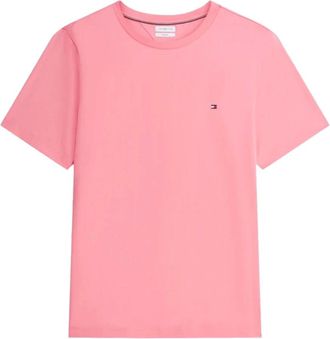 Tommy Hilfiger Tops, Heren, Roze, L, T-Shirts