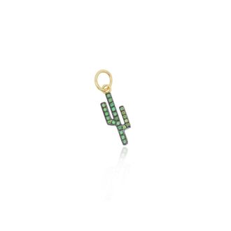 The Lovery Tsavorite Cactus Charm