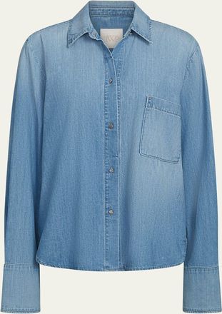 TWP Wilson Denim Button-Front Shirt