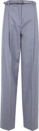 Max Mara Wide Broeken - Dames - Wijde Broeken - Grijs - XS - Broeken