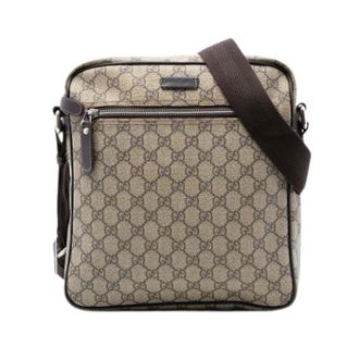 Gucci Pre-owned Cross Body Bags, unisex, Beige, Size: ONE SIZE Pre-owned Vintage Canvas Crossbody Bag
