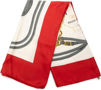Herm&egrave;s Foulard Twilly Brides de Gala in seta 1990-2015 - Bianco