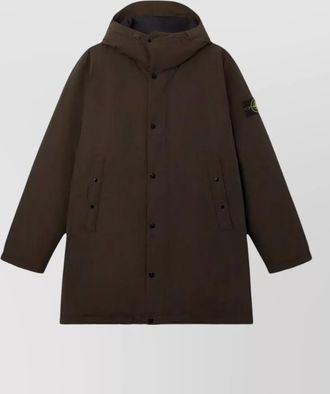 Stone Island down hooded puffer coat