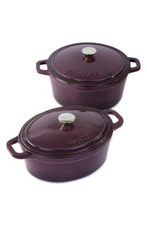 Berghoff Neo 4-Piece Cast Iron Dutch Oven Cookware Set in Purple at Nordstrom Rack