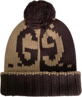 Gucci Pre-owned Accessories, female, Multicolor, Size: ONE SIZE Pre-owned GG Knit Cap