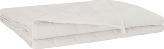 vidaXL Manta Con Peso Blanco 135 X 200 Cm 10 Kg 100% Algod&oacute;n 205t Vidaxl