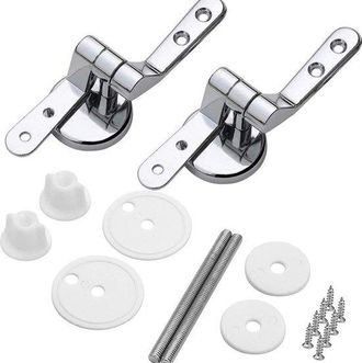 OEM Bisagra Para Asiento De Inodoro, 1 Par (2 Piezas), Bisagras Para Asiento De Wc, Aleaci&oacute;n De Zinc, Juego De Repuestos Para Accesorios Universales