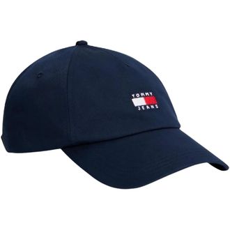 Tommy Hilfiger Logo Baseball Cap - unisex - Accessoires - Blauw - Maat: ONE Size Katoen