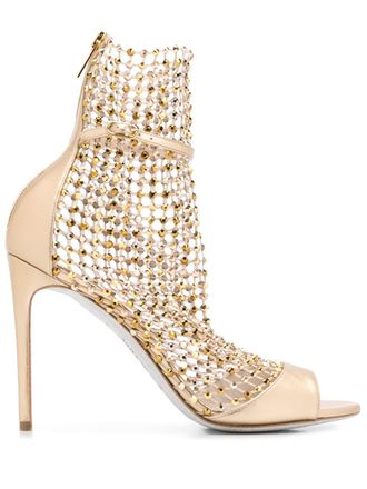 Rene Caovilla Galaxia stiletto sandals - Gold