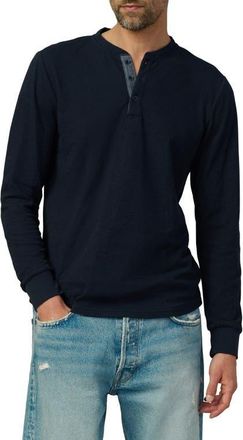 Joe's Double Face Thermal Henley Shirt in True Navy at Nordstrom, Size Xx-Large