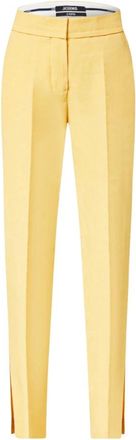 Jacquemus Dames, Broeken, Geel, Maat: XS Katoen