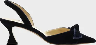 Alexandre Birman 60mm Clarita Bell Velvet Slingback Pumps