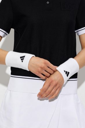 adidas Wristbands With Logo, Womens, White