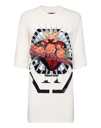 Philipp Plein T-shirt Dress Heart Breaker