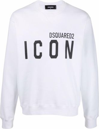 Dsquared2 White Icon logo sweater