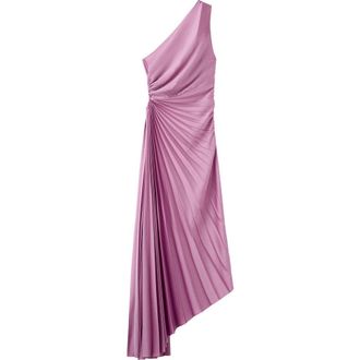 Mango One-Shoulder Evening Dress in Light/Pastel Purple at Nordstrom, Size 8