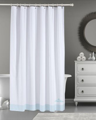 Brooks Brothers Rope Stripe Border Shower Curtain