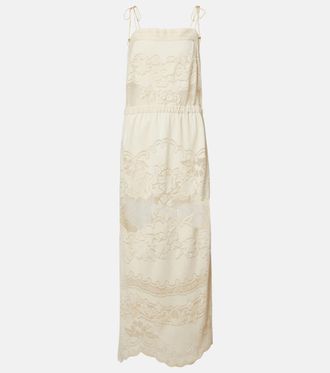 Isabel Marant Souane embroidered cotton-blend maxi dress