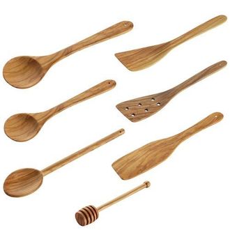 cilio Toscana Olivewood 7 Piece Utensil Set in Brown at Nordstrom