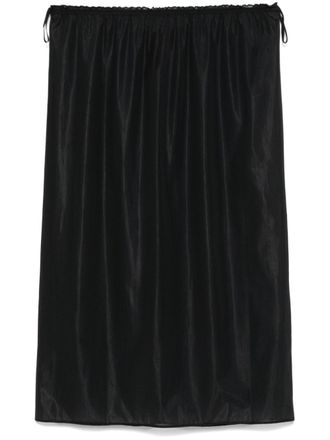 Carven semi-sheer midi skirt - women - Polyamide/Elastane - 36 - Black