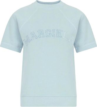 Maison Margiela Dames, Tops, Blauw, Maat: M Katoen