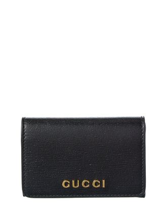 Gucci Logo Leather Card Case
