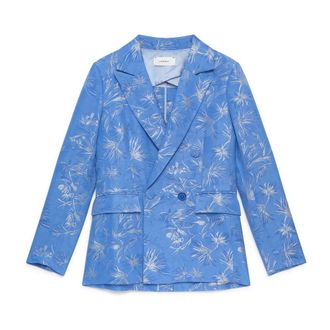 Maliparmi Blazers, female, Blue, Size: XL Breeze d&Eacute;t&eacute; Jacket