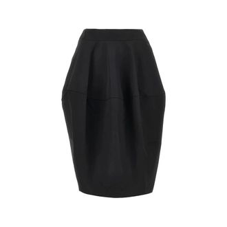 Jacquemus Dames, Rokken, Zwart, Maat: XS Wol