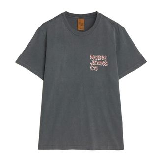 Nudie Jeans Roy Life Tracks I Tee - Tops - Hombre - Gris - M