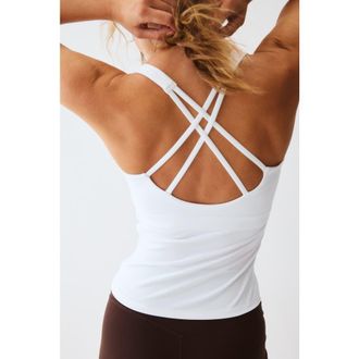H&M Sports Vest Top With Softmove in White at Nordstrom, Size X-Large