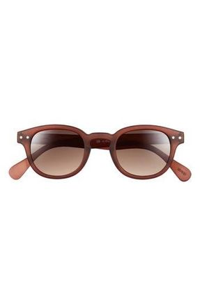 Izipizi Round Sunglasses in Mahogany at Nordstrom Rack