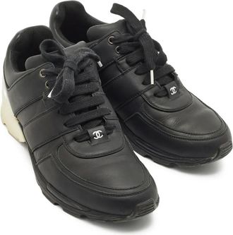 Chanel Sneakers CC in pelle - Nero
