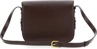 SOEUR Womens Shoulder Bag Bellissima Maxi Brown Leather