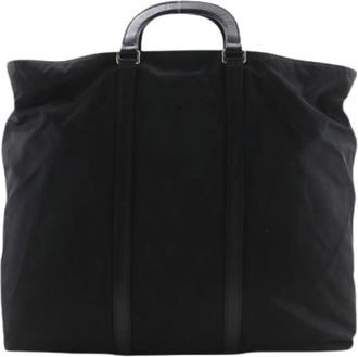 Prada Pre-owned Nylon Boston Bag - unisex - Prada Vintage - Vintage Tote Bags - Black - ONE SIZE - Pre-owned